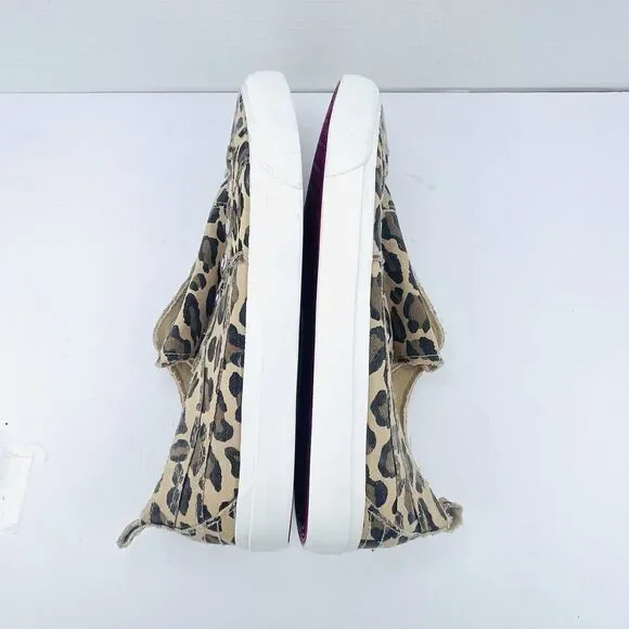 Corkys Womens SZ 8 Babalu Animal Print Slip On Canvas Sneakers Shoes Laceless - Picture 11 of 14